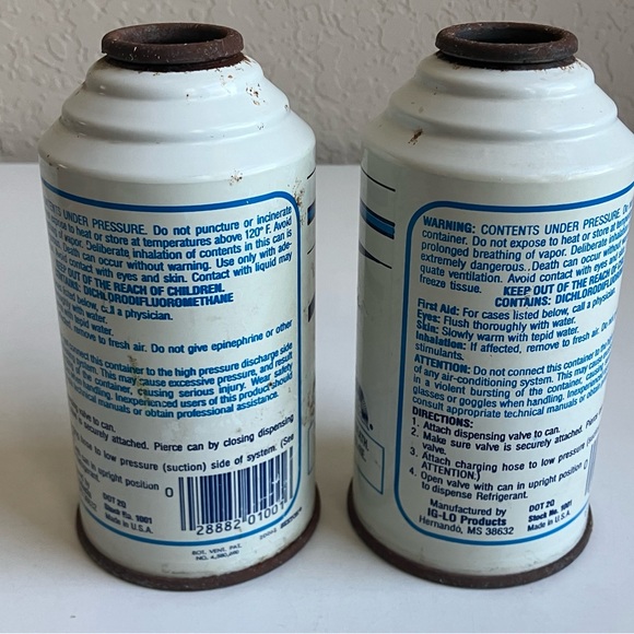 2 Cans IG-LO R12 Refrigerant 14oz each R-12 - Picture 4 of 4